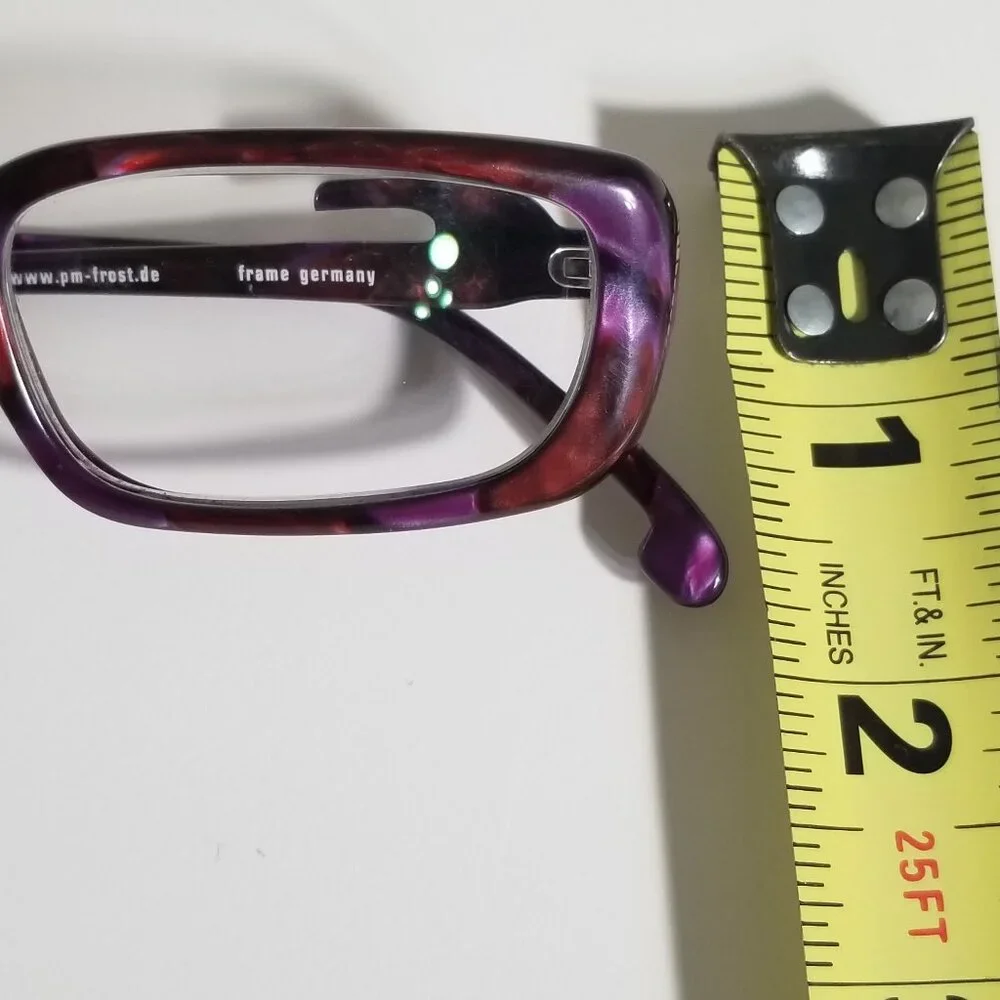 FROST Germany Open End Purple Acetate Glasses Frames Avant Garde Art To Wear